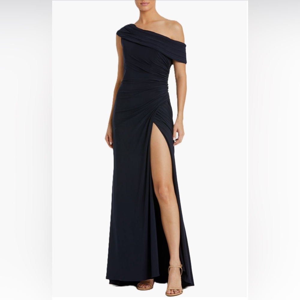 Mac Duggal Navy Formal Gown